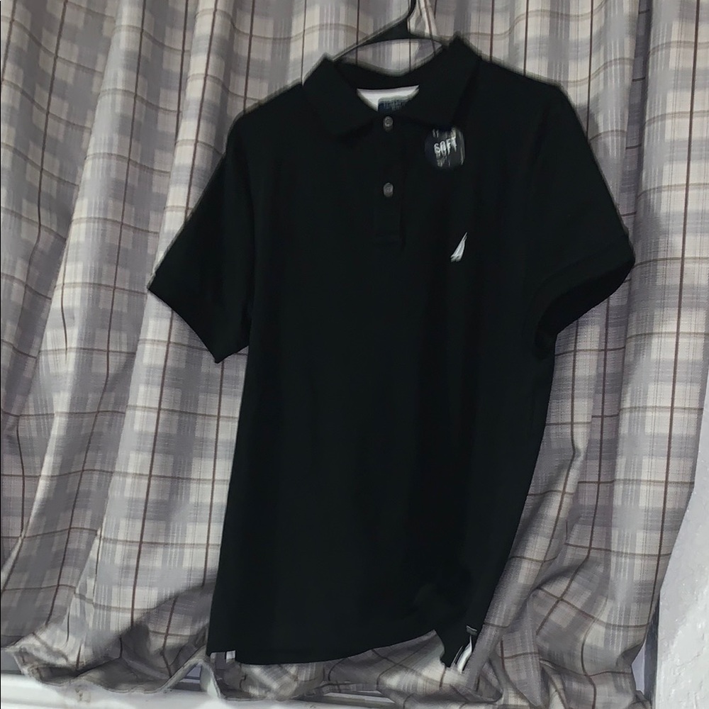 Nautica Black Polo Shirt Classic Style